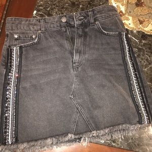 VINTAGE Free people denim skirt